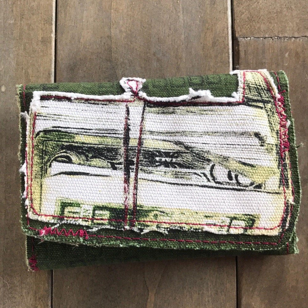 Andy Warhol dollar bill trifold wallet. Artist series